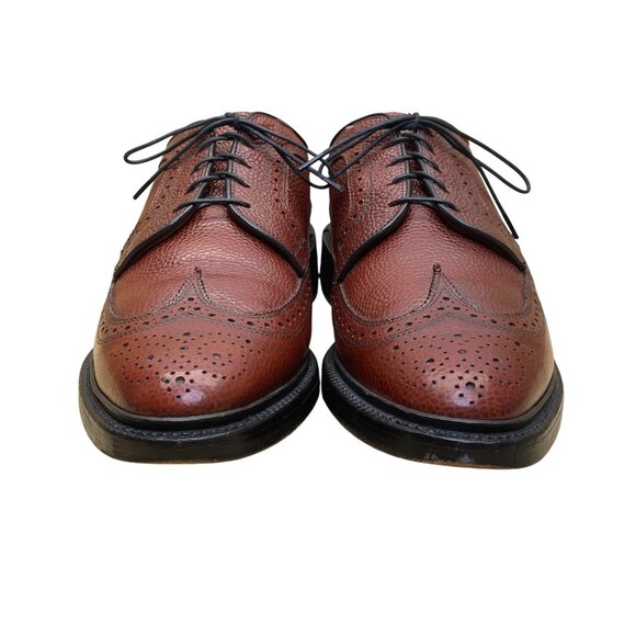 Allen Edmonds Men’s Brown Leather Classic Brogue Wingtip Dress Shoes Size 8.5c main image 8